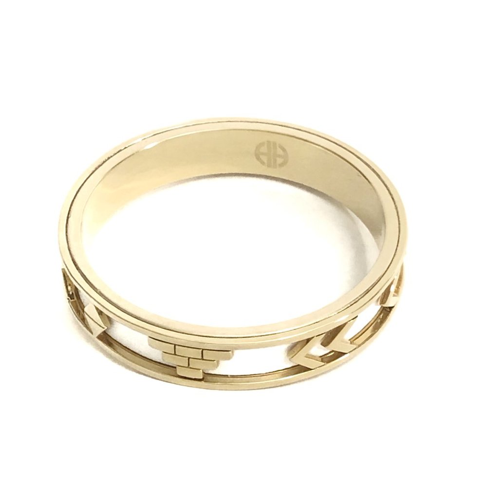 House of Harlow Aztec White Leather Bangle